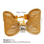 color: SL65 White Zircon Gold Bracelet