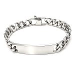color: 10mm Curved Tag nk Square Buckle / size: 18cm Bracelet