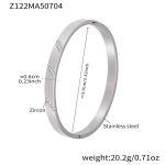 color: Z122-Steel Color Zircon Bangle