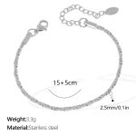 color: SL106S Silver Bracelet