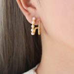 color: F923-Gold Earrings