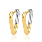 color: Triangle Two-tone Gold Ear Cuff