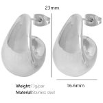 color: EH59 Silver Earrings