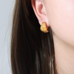 color: F1042-Gold Earrings
