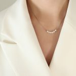 color: P722-Steel Color Necklace -40+5cm