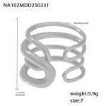 color: A102-Steel Color Ring / size: US 7
