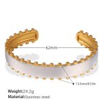 color: SZ261SG Two-tone Gold Bangle