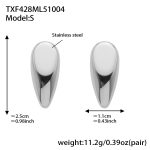 color: TXF428-Steel Color Small Earrings