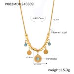 color: TXP082-Gold Necklace