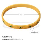 color: SZ344GNG Green Zircon Bangle