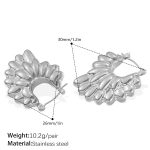 color: EH320S Silver Earrings