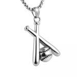 color: Baseball +60cm Stainless Steel Chain