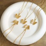 Inlaid Zircon Commuter Butterfly Pendant Hong Kong Trendy Fairy Temperamental Personalized and All-Match Necklace for Women