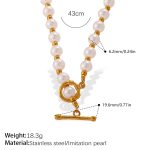 color: XL859WEG White Bead Necklace