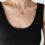 color: P451-Rose Red Color Necklace