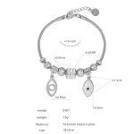color: E467-Steel Color Bracelet