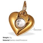 color: PJ405WEG White Rhinestone Pendant