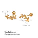 color: EH1379G Piercing Stud Earrings