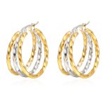color: Twisted Wire Three-splice Wire Two-tone Gold MS-379