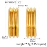 color: F872-Gold Earrings