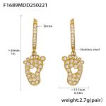 color: F1689-Gold Earrings