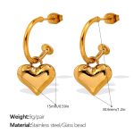 color: EH861G Gold Earrings