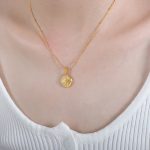 color: P1582-Gold Necklace -40+5cm