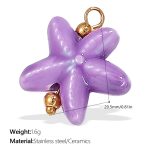 color: PJ355PEG Purple Ceramic Pendant