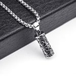 New Bottle Flower Cross Pearl Chain Necklace Stainless Steel Retro Pendant Ornaments