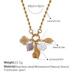color: XL729CRG Multi-charm Necklace