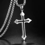 color: Cross + Stainless Steel Chain