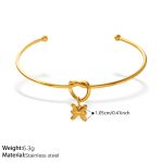 color: SZ347G-PJ431G2 Pisces Gold Solid Pendant