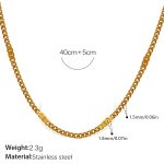 color: XL572G1.5MM Side Embossed Chain