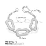 color: SL136G Steel Color Bracelet