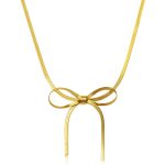 color: Gold Necklace C-007 Bow