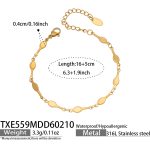 color: TXE559-Gold Bracelet 16+5cm