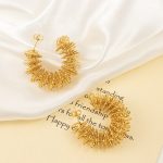 color: Size 2 Spring Earrings Gold
