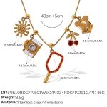 color: XL784G10 Multi-element Necklace