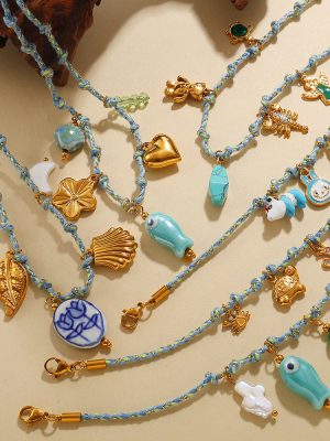 Retro Premium Bracelet Female Personality Design All-Match Jewelry Necklace Set