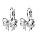 color: Bow French Clasp Earrings 6 Steel Color