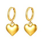 color: MS-658 Gold Plump Heart Ear Cuff