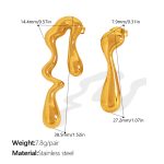 color: EH390G Gold Earrings