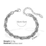 color: SL132S Silver Bracelet