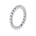 color: Thick Twist Ring Steel Color / size: US 6