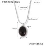 color: P2052-Steel Color Black Agate
