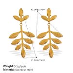 color: EH855G Gold Earrings