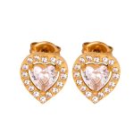 color: F887-Heart Clear Crystal Zircon