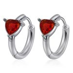 color: MS-759 Steel Color Triangle Red Rhinestone