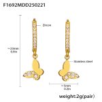 color: F1692-Gold Earrings