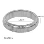 color: 16mm Width (Ring Size 60mm)SZ02 Steel Color